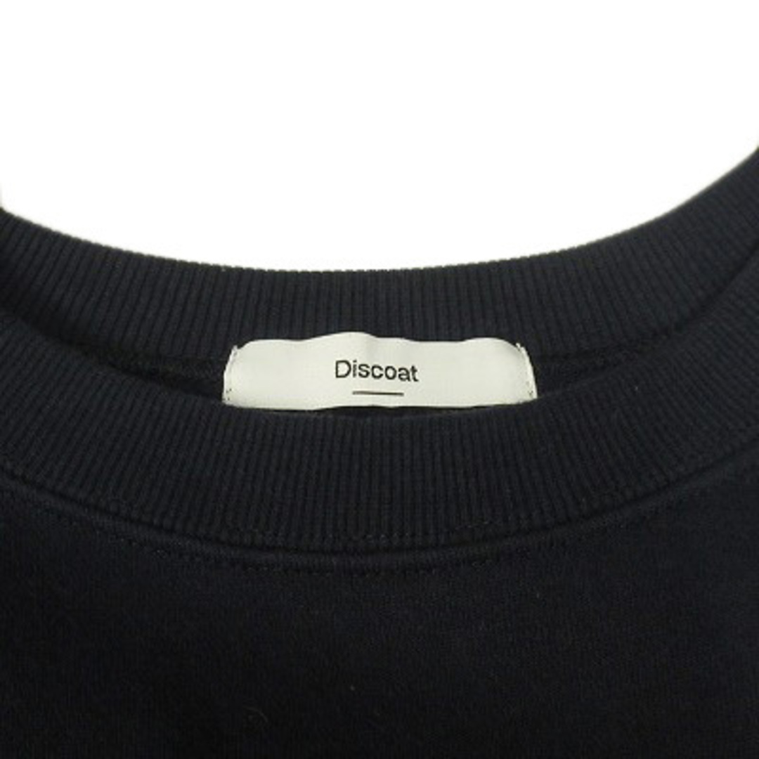 Discoat(ディスコート)のディスコート Discoat 裏起毛刺繍ロゴスウェット F 紺 ネイビー レディースのトップス(トレーナー/スウェット)の商品写真