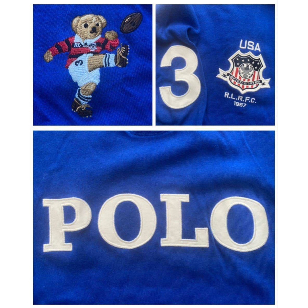 POLO RALPH LAUREN(ポロラルフローレン)の未使用 美品 POLO BEAR ポロベア ラルフローレン ラガーシャツ XL メンズのトップス(ジャージ)の商品写真