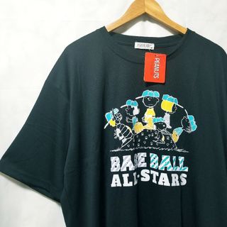 スヌーピー(SNOOPY)の新品　SNOOPY　スヌーピー　Tシャツ　PEANUTS　ピーナッツ　メンズ　黒(Tシャツ/カットソー(半袖/袖なし))