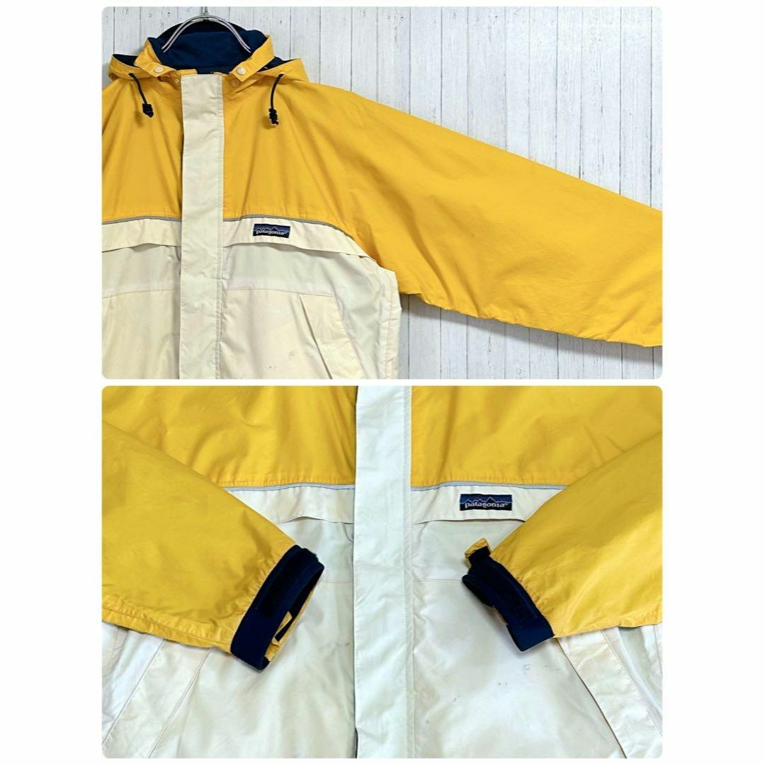 patagonia(パタゴニア)のパタゴニア　マウンテンパーカー　イエロー　ジップアップ　アウトドア　XS メンズのジャケット/アウター(マウンテンパーカー)の商品写真