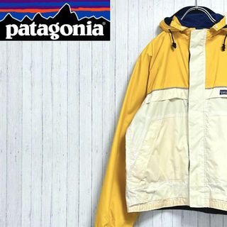 パタゴニア(patagonia)のパタゴニア　マウンテンパーカー　イエロー　ジップアップ　アウトドア　XS(マウンテンパーカー)