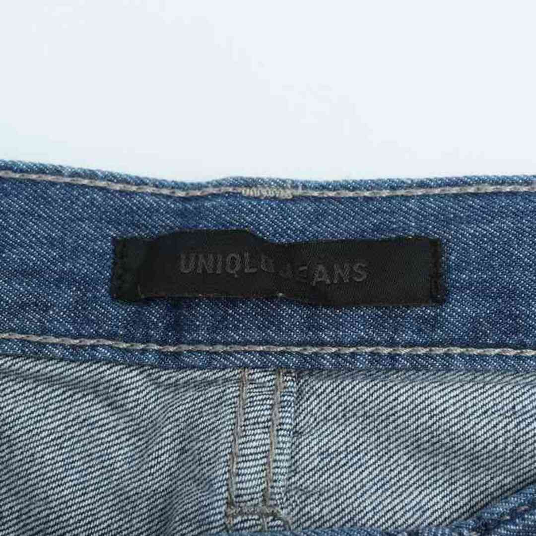 UNIQLO(ユニクロ)のユニクロ デニムパンツ ボトムス ジーンズ ワイド UNIQLO JEANS レディース 22(56)サイズ ブルー UNIQLO レディースのパンツ(デニム/ジーンズ)の商品写真