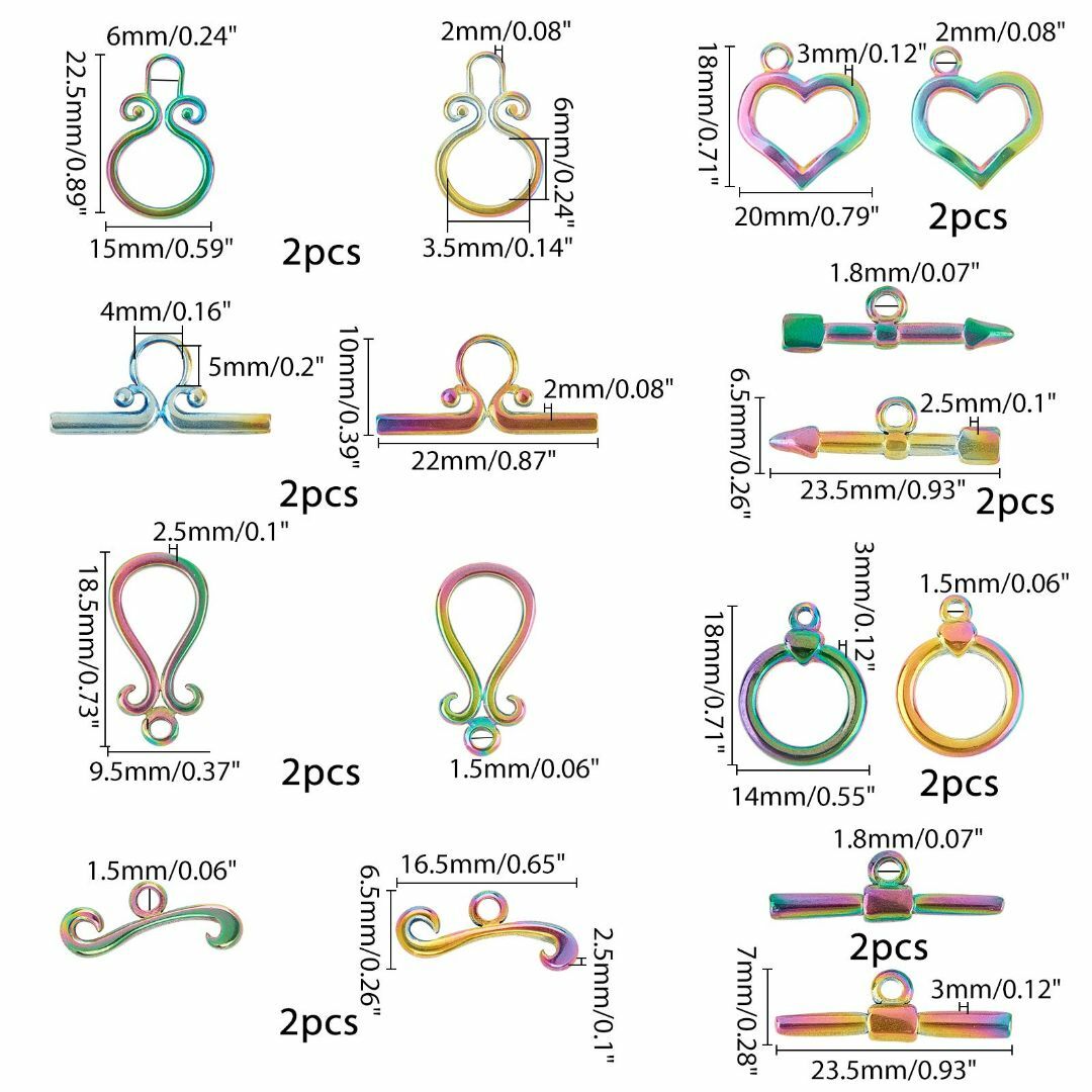 在庫セールSUPERFINDINGS 8セット クラスプ ステンレス 留め金 その他のその他(その他)の商品写真