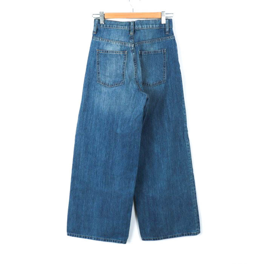 UNIQLO(ユニクロ)のユニクロ デニムパンツ ボトムス ジーンズ ワイド UNIQLO JEANS レディース 23(58.5)サイズ ブルー UNIQLO レディースのパンツ(デニム/ジーンズ)の商品写真