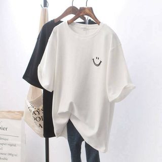 レディース tシャツ 黒 人気ブランド かわいい  半袖tシャツ  ゆったり(Tシャツ(半袖/袖なし))