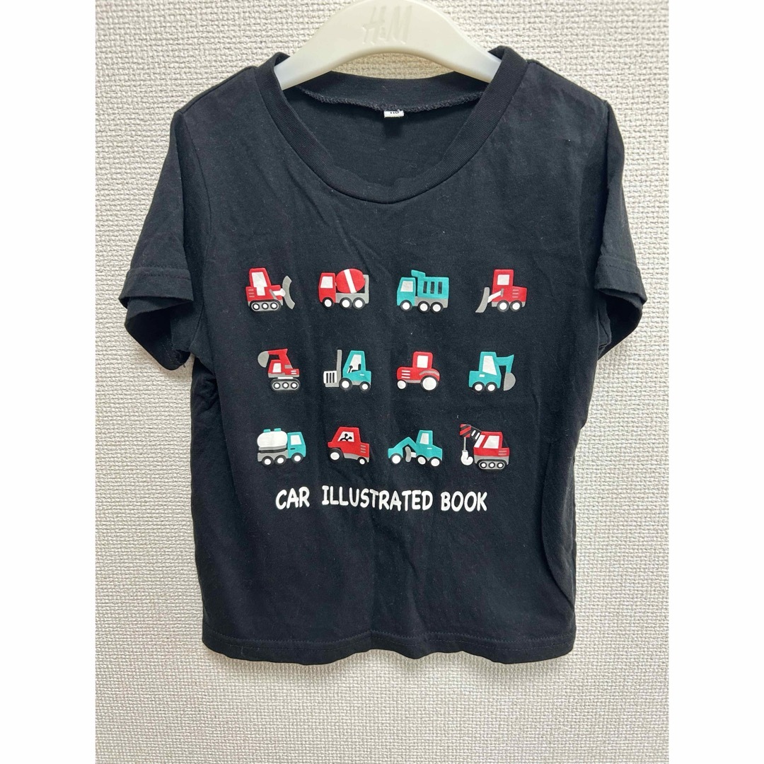 西松屋(ニシマツヤ)の西松屋 トミカ コラボ Tシャツ サイズ 110 黒 キッズ/ベビー/マタニティのキッズ服男の子用(90cm~)(Tシャツ/カットソー)の商品写真