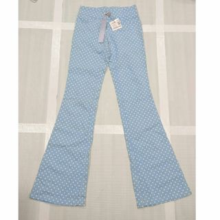 シマロン(CIMARRON)の新品！シマロン ドット柄フレアパンツ ストレッチパンツ ブーツカットデニム(デニム/ジーンズ)