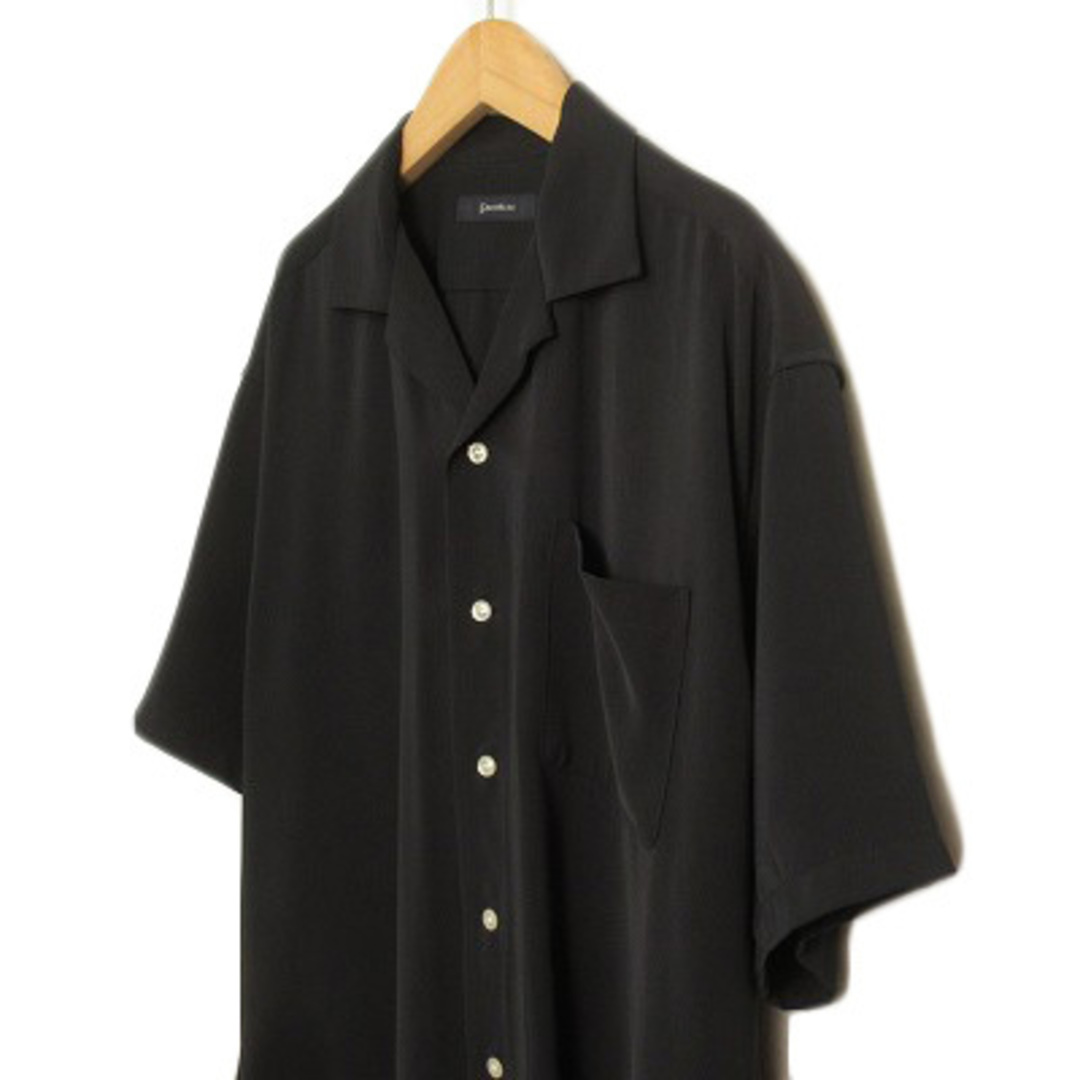 RAGEBLUE(レイジブルー)のレイジブルー RAGEBLUE シャツ オープンカラー 半袖 M 黒 メンズのトップス(シャツ)の商品写真