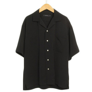 レイジブルー(RAGEBLUE)のレイジブルー RAGEBLUE シャツ オープンカラー 半袖 M 黒(シャツ)