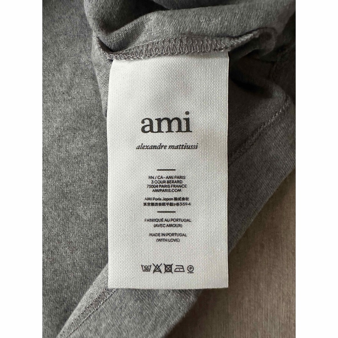 Maison Martin Margiela(マルタンマルジェラ)のXXXL新品 AMI Paris アミ グラフィック ロング  Tシャツ グレー メンズのトップス(Tシャツ/カットソー(半袖/袖なし))の商品写真