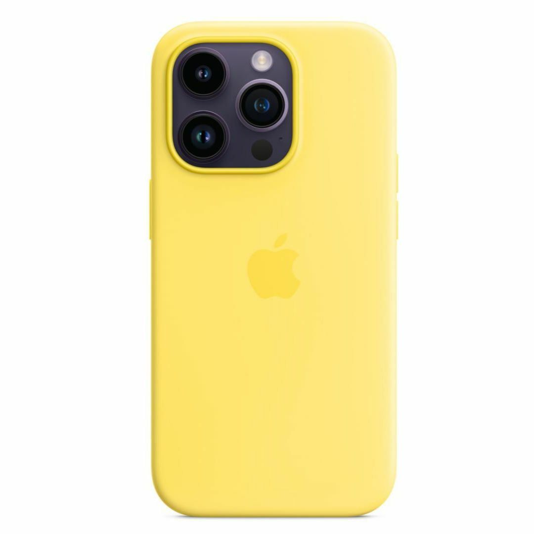 新品-純正互換品-iPhone14Pro シリコンケース・カナリアイエロー スマホ/家電/カメラのスマホアクセサリー(iPhoneケース)の商品写真
