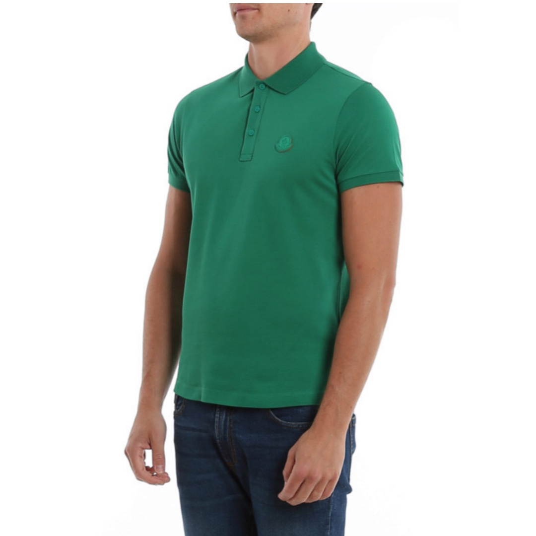 MONCLER(モンクレール)のモンクレール　ポロシャツ　緑　メンズ メンズのトップス(ポロシャツ)の商品写真