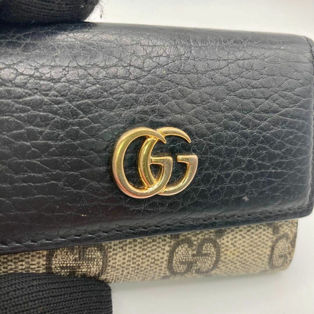 Gucci - 付属完備✨極美品✨GUCCI 6連キーケース GGマーモント PVC Gucci - 付属完備✨極美品✨GUCCI 6連キーケース GGマーモント PVC