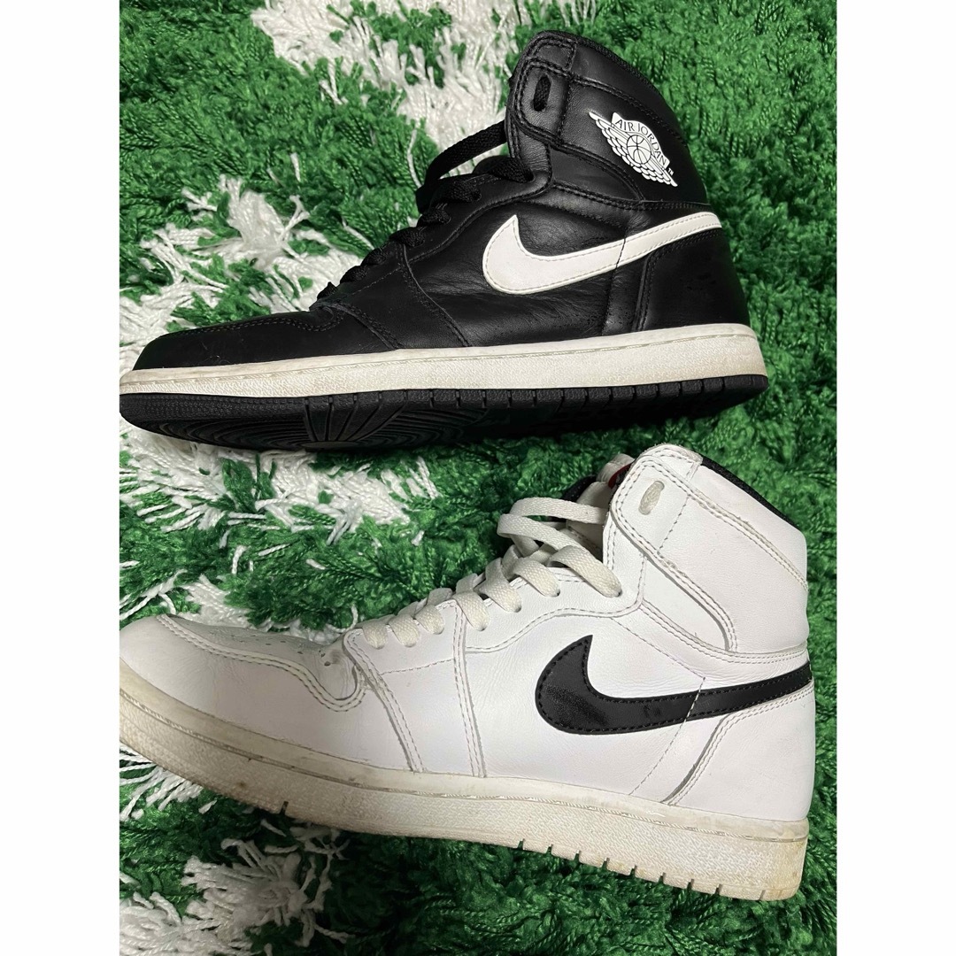 NIKE(ナイキ)のJordan1 High 陰陽　バカ履き　左右色違い メンズの靴/シューズ(スニーカー)の商品写真