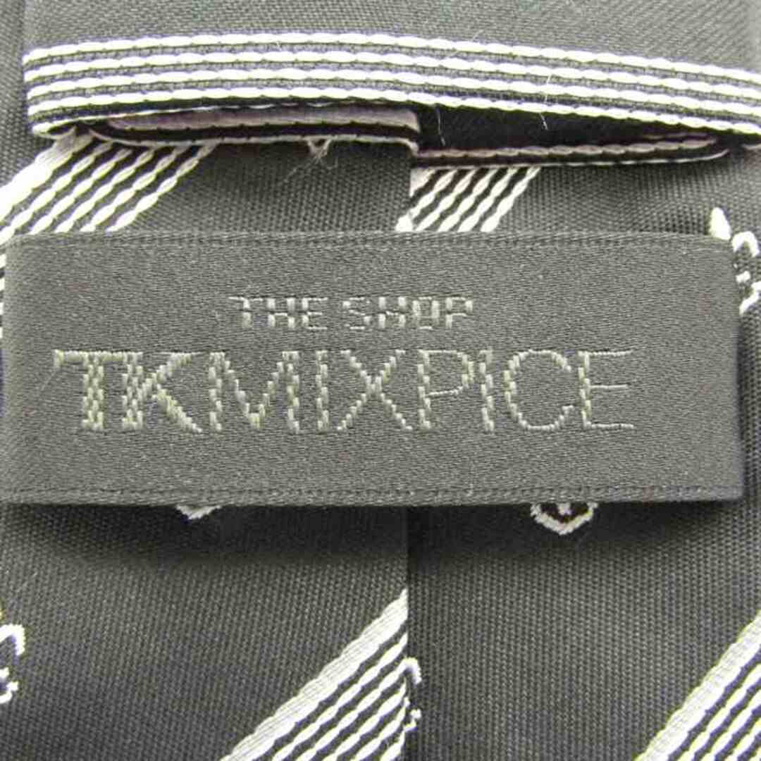 ザショップティーケーミクスパイス ブランド ネクタイ ストライプ柄 小紋柄 シルク PO  メンズ ブラック THE SHOP TK MIXPICE メンズのファッション小物(ネクタイ)の商品写真