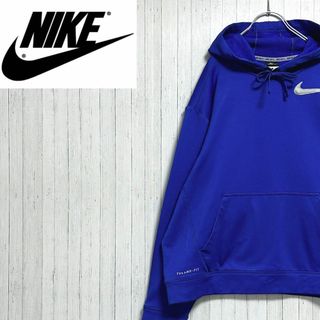 ナイキ(NIKE)のNIKE　ナイキ　パーカー　スウェット　刺繍ロゴ　Therma-FIT　L(パーカー)