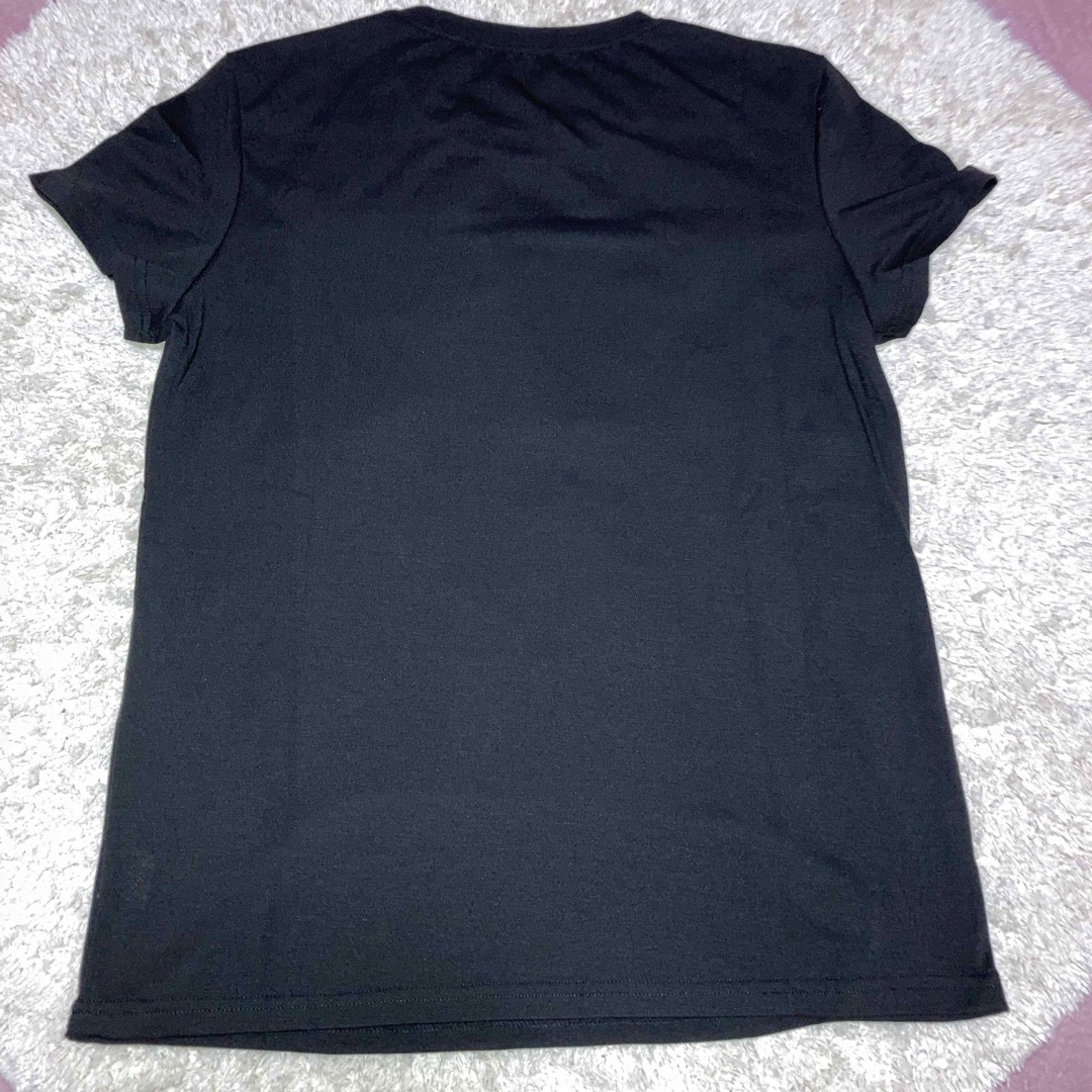 半袖Ｔシャツ　くま　黒　ＸＬ レディースのトップス(Tシャツ(半袖/袖なし))の商品写真