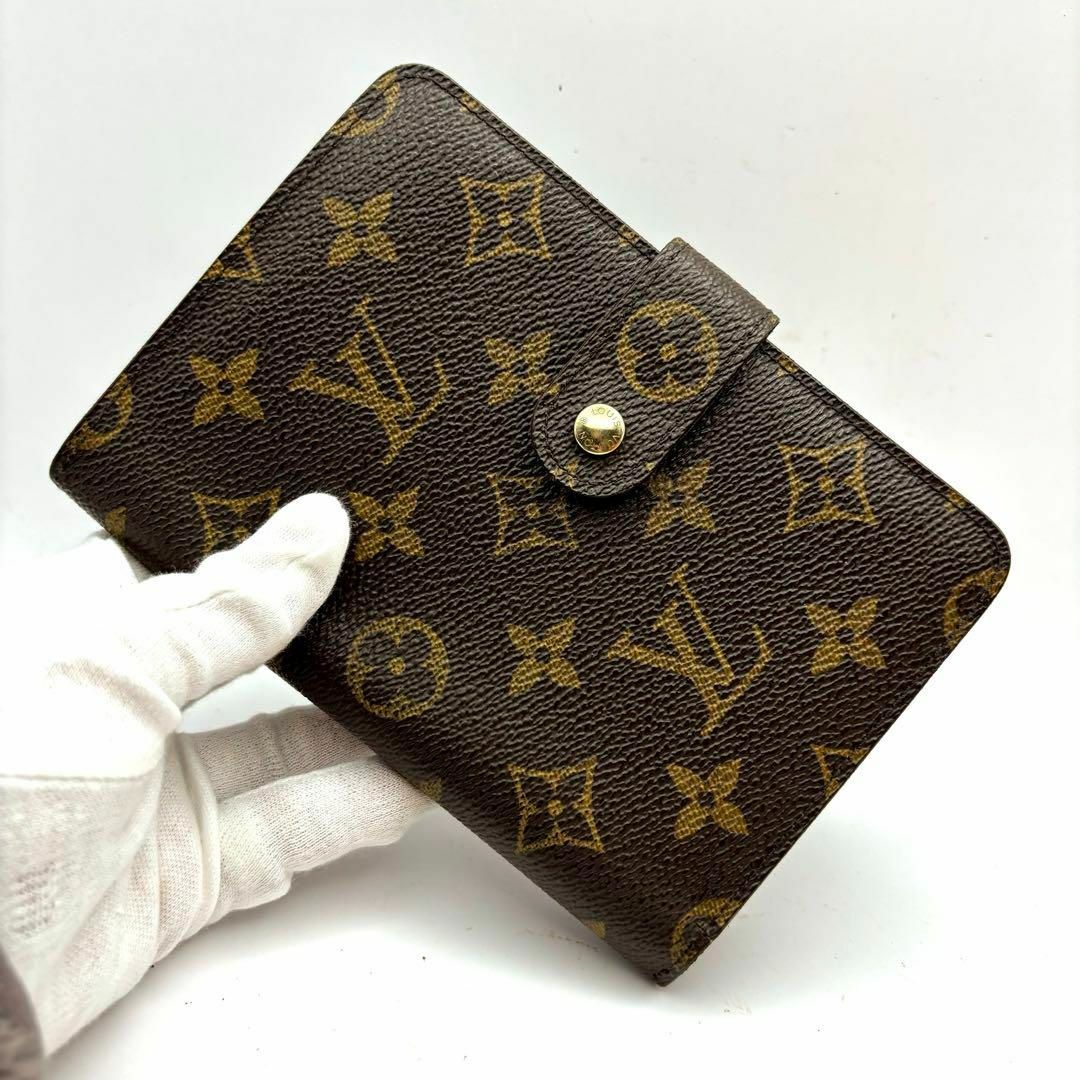 LOUIS VUITTON(ルイヴィトン)のルイヴィトン モノグラム ポルトパピエジップ 二つ折り財布 ラウンドファスナー レディースのファッション小物(財布)の商品写真