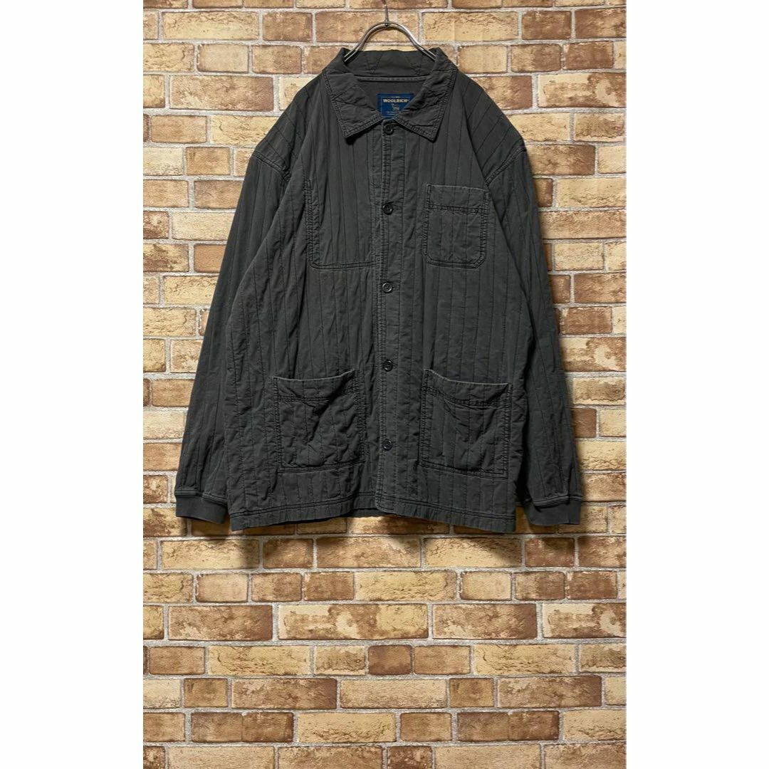 WOOLRICH(ウールリッチ)のウールリッチ　ジャケット　シャツ　チャコールグレー　マルチポケット　M その他のその他(その他)の商品写真