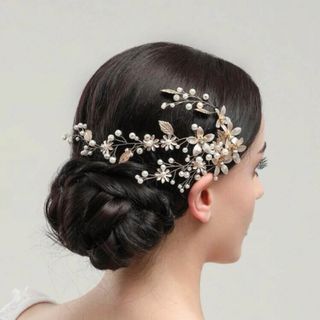 髪飾り　ヘッドドレス　結婚式　ウェディング　ヘアアクセサリー　成人式　卒業式　花(その他)