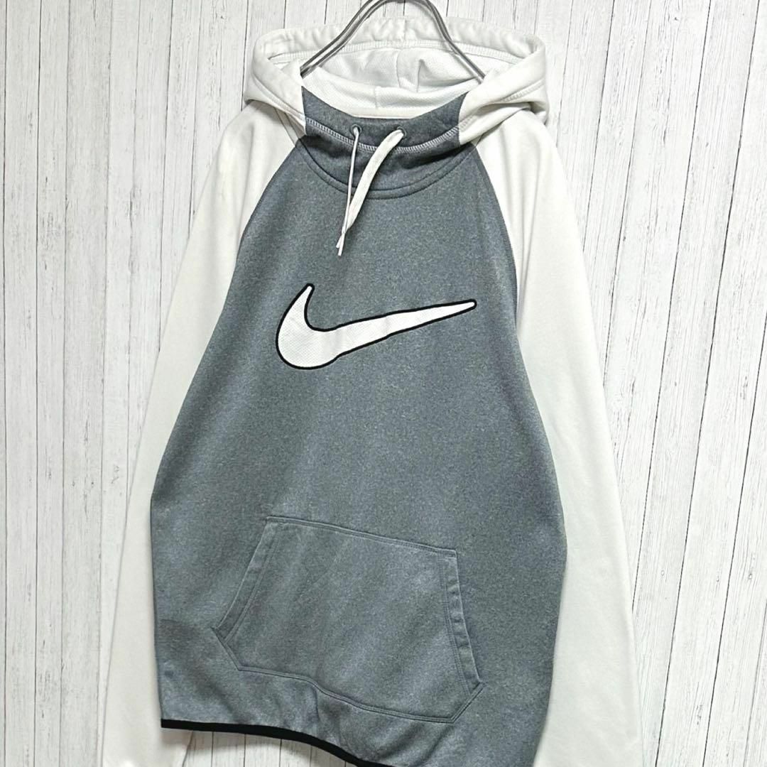 NIKE(ナイキ)のNIKE　ナイキ　パーカー　スウェット　ビッグロゴ　Therma-FIT　S メンズのトップス(パーカー)の商品写真