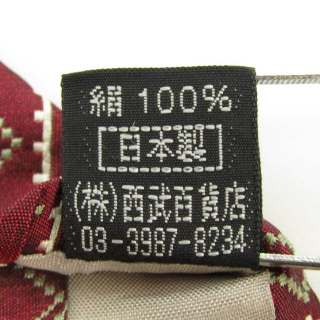 ニッポンダービー ブランド ネクタイ ロゴ 競馬 ストライプ柄 シルク 日本製 PO  メンズ ブラウン 日本ﾀﾞｰﾋﾞｰ メンズのファッション小物(ネクタイ)の商品写真