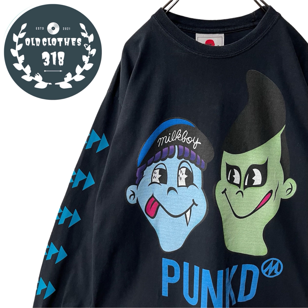 PUNK DRUNKERS(パンクドランカーズ)の【PUNK DRUNKERS】ミルクボーイ ダブルネーム 20th ロンT メンズのトップス(Tシャツ/カットソー(七分/長袖))の商品写真