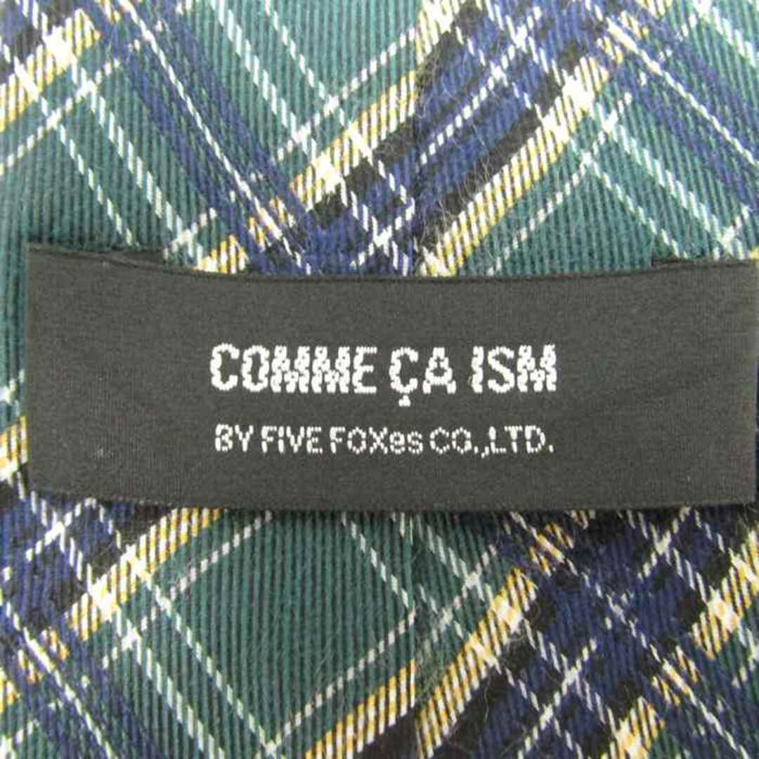 COMME CA ISM(コムサイズム)のコムサイズム ブランド ネクタイ チェック柄 格子柄 シルク PO  メンズ ネイビー COMME CA ISM メンズのファッション小物(ネクタイ)の商品写真