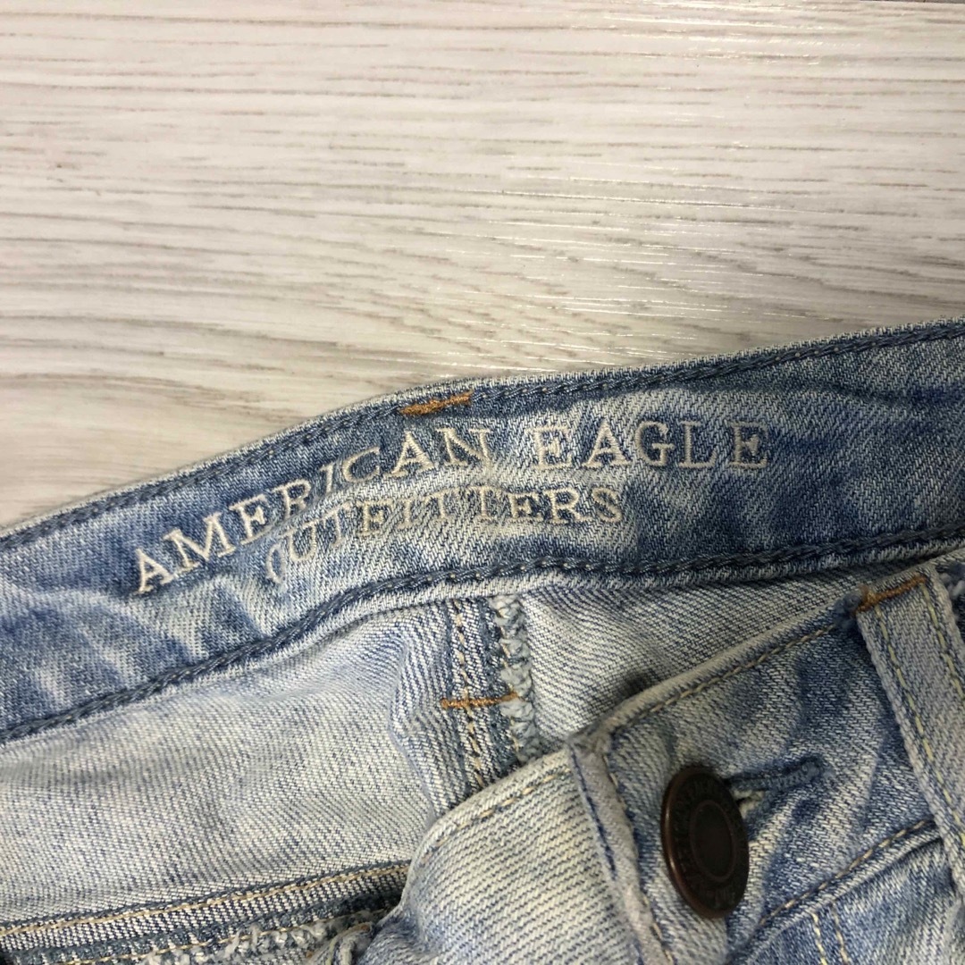 American Eagle(アメリカンイーグル)のAmerican eagle ダメージデニム スキニーストレッチ 小さいサイズ レディースのパンツ(デニム/ジーンズ)の商品写真