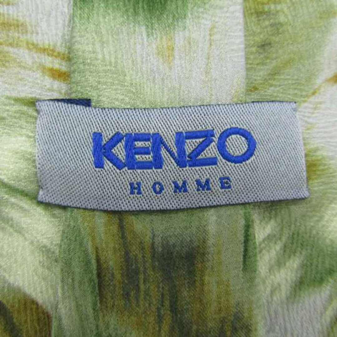 KENZO(ケンゾー)のケンゾー ブランド ネクタイ 総柄 リーフ柄 シルク 日本製 PO  メンズ カーキ KENZO メンズのファッション小物(ネクタイ)の商品写真