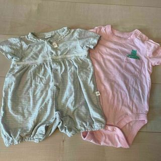 ギャップ(GAP)の子供服 ロンパース 50-60サイズ バースデイ cottoli & GAP(ロンパース)