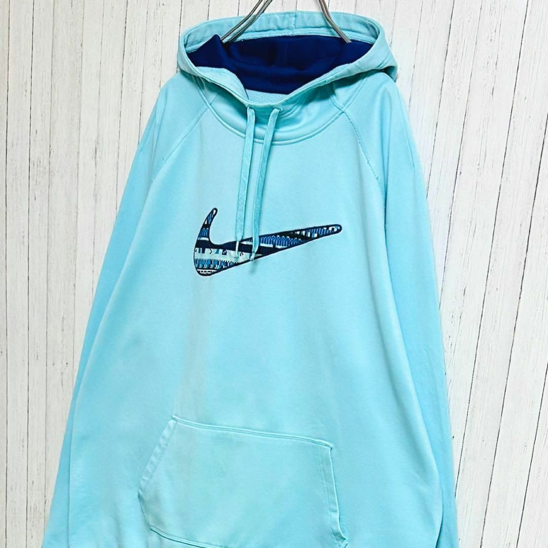 NIKE(ナイキ)のNIKE　ナイキ　パーカー　スウェット　ビッグロゴ　Therma-FIT　XL メンズのトップス(パーカー)の商品写真