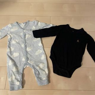 ベビーギャップ(babyGAP)の【子供服】 GAP ロンパース 長袖 70サイズ程度(ロンパース)