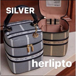 ハーリップトゥ(Her lip to)のherlipto Jacquard Vanity Bag  シルバー(トートバッグ)