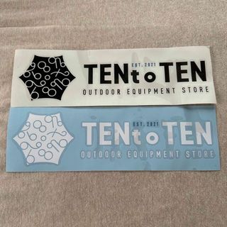 バリスティクス(BALLISTICS)の新品 TENt o TEN カッティング ステッカー 大 黒 白 シール セット(テーブル/チェア)