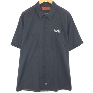 古着 ディッキーズ Dickies 半袖 ワークシャツ メンズXL /eaa446549