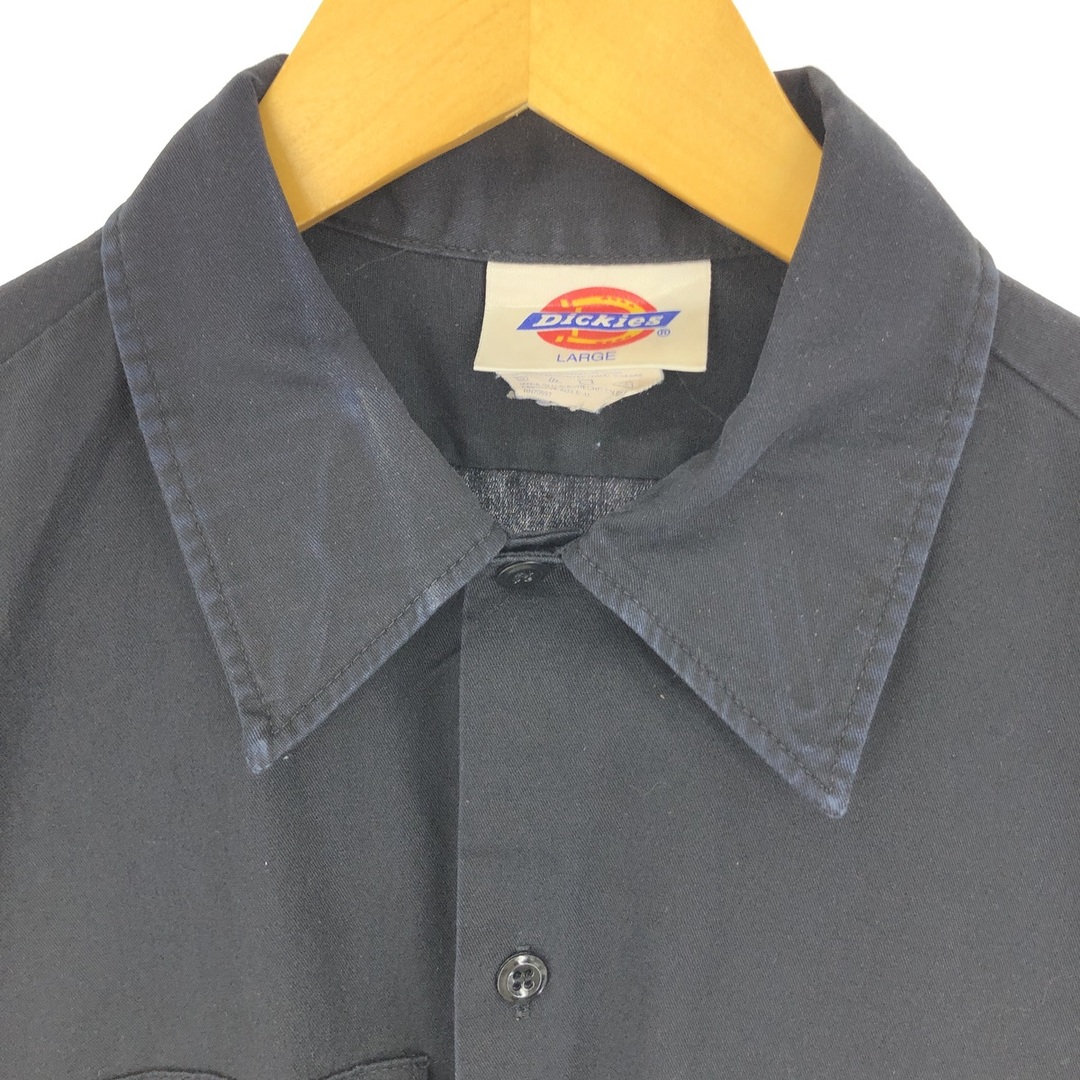 Dickies(ディッキーズ)の古着 ディッキーズ Dickies 半袖 ワークシャツ USA製 メンズL /eaa446551 メンズのトップス(シャツ)の商品写真