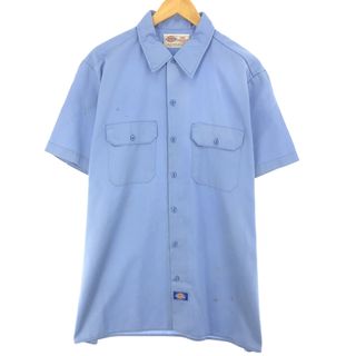 ディッキーズ(Dickies)の古着 ディッキーズ Dickies 半袖 ワークシャツ メンズXL /eaa446553(シャツ)