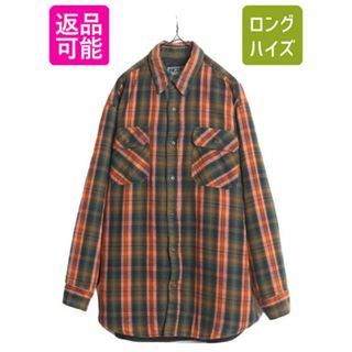 ウールリッチ(WOOLRICH)の90s ウールリッチ 中綿 キルティング ライナー付き チェック フランネル シャツ メンズ L / 古着 90年代 Woolrich ネルシャツ 長袖シャツ (シャツ)