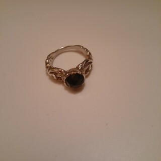 ヨンドシー(4℃)のオニキスシルバーリング  ブラック(リング(指輪))