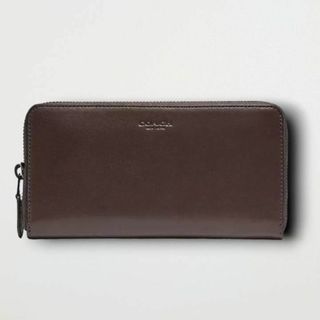 コーチ(COACH)の✨新品未使用✨　コーチ　COACH　ラウンドジップ　長財布　ブラウン　メンズ(長財布)