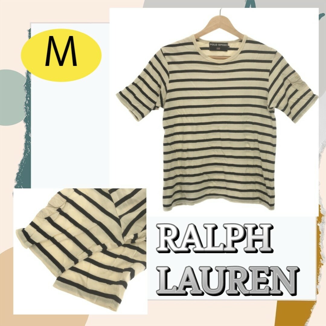 POLO RALPH LAUREN(ポロラルフローレン)のラルフローレン トップス Tシャツ おしゃれ シンプル ボーダー M 日本製 メンズのトップス(Tシャツ/カットソー(半袖/袖なし))の商品写真