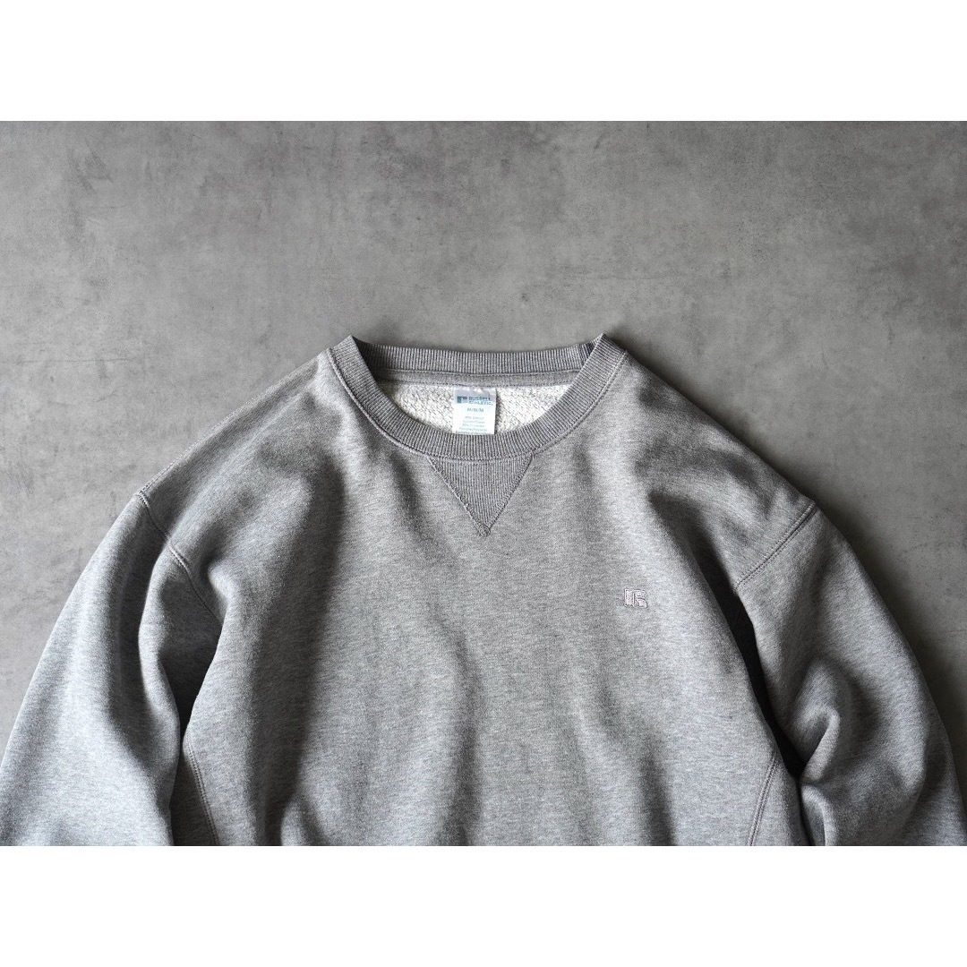 Russell Athletic - 00s RUSSELL クルーネック スウェット グレー 短丈 Russell Athletic - 00s RUSSELL クルーネック スウェット グレー 短丈