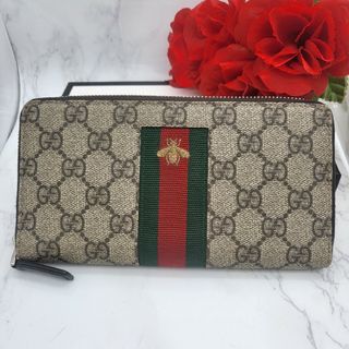 グッチ(Gucci)の【極美品】 GUCCI グッチ アニマリエ シェリーライン 長財布 財布 蜂(財布)