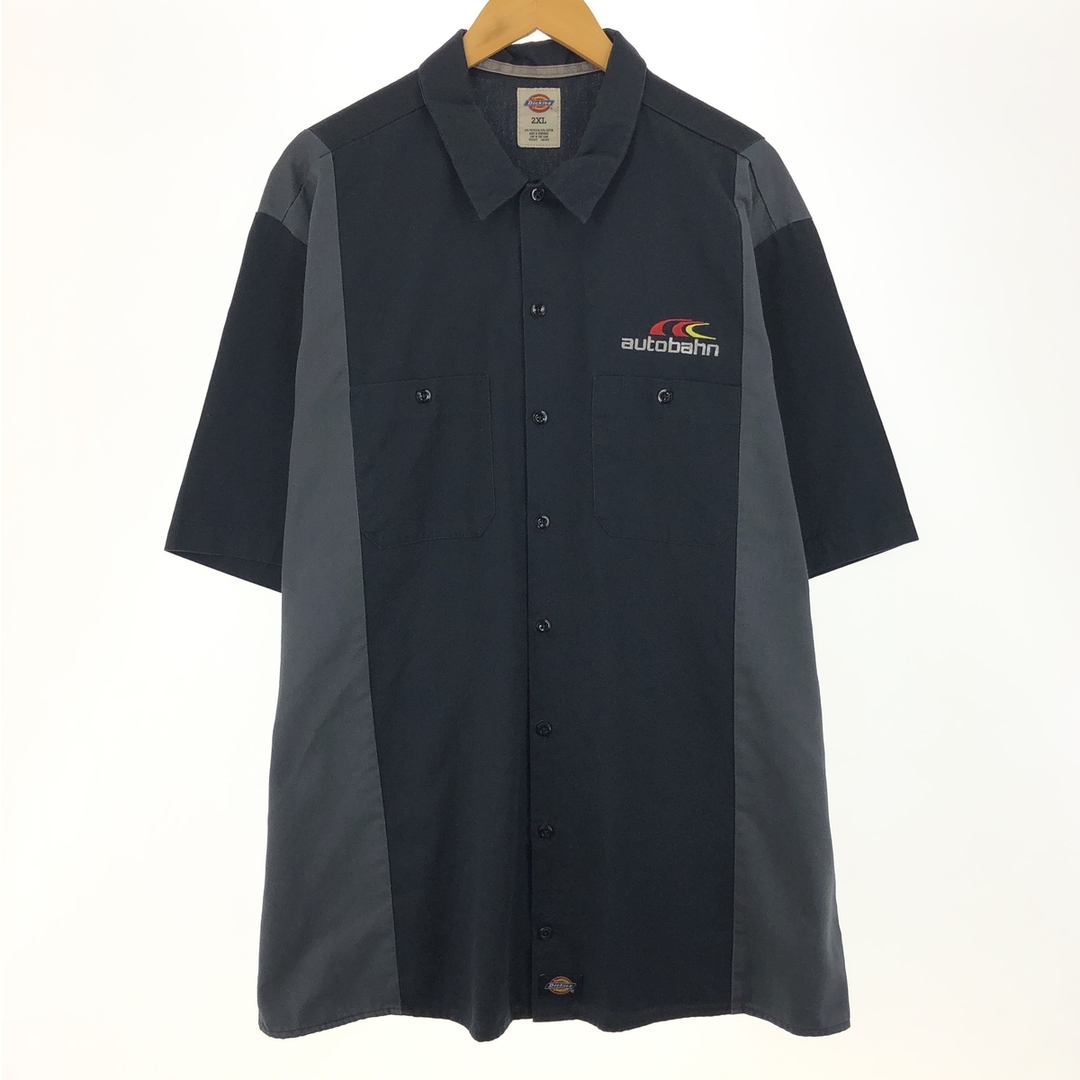 Dickies(ディッキーズ)の古着 ディッキーズ Dickies ツートンカラー 半袖 ワークシャツ メンズXXL /eaa446537 メンズのトップス(シャツ)の商品写真