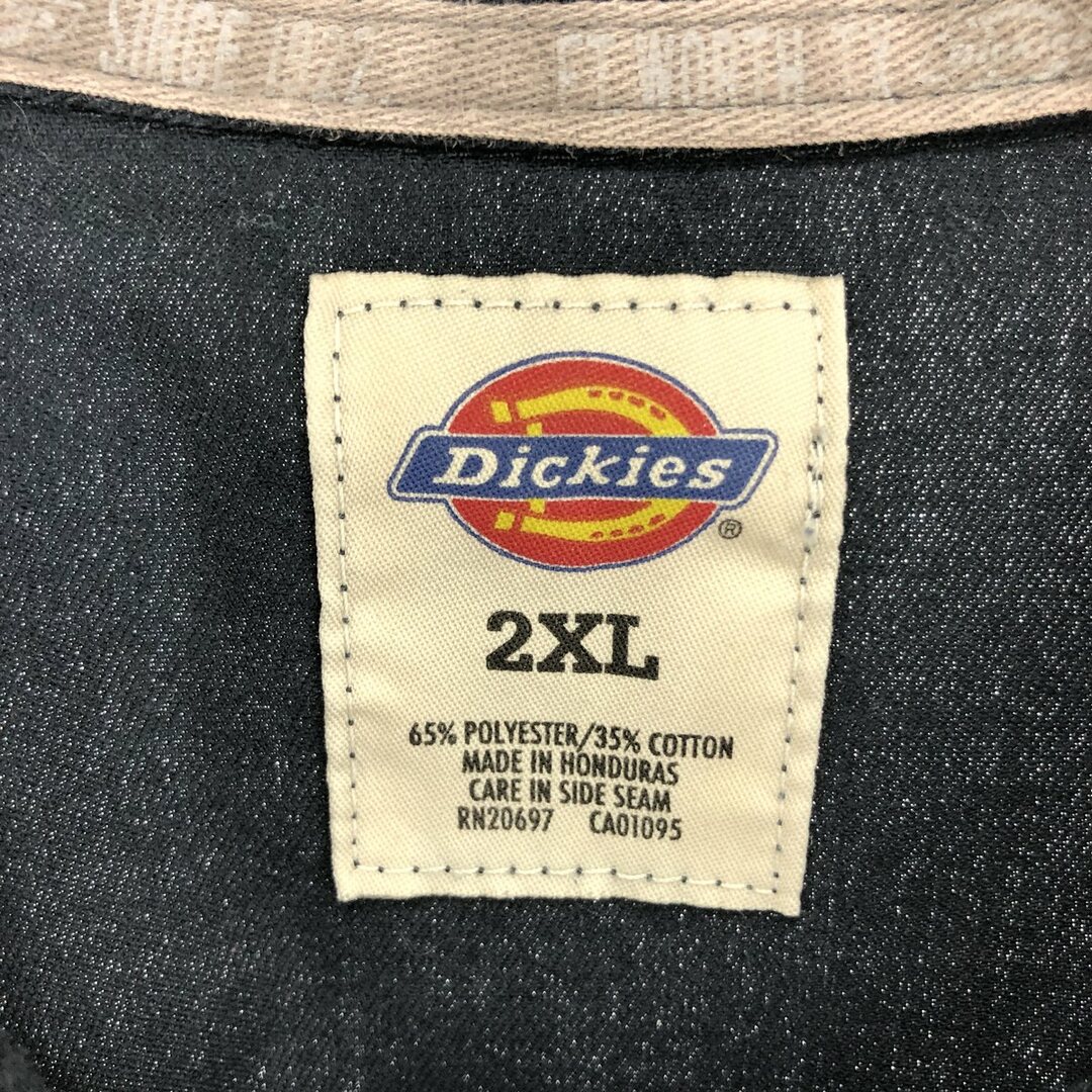 Dickies(ディッキーズ)の古着 ディッキーズ Dickies ツートンカラー 半袖 ワークシャツ メンズXXL /eaa446537 メンズのトップス(シャツ)の商品写真