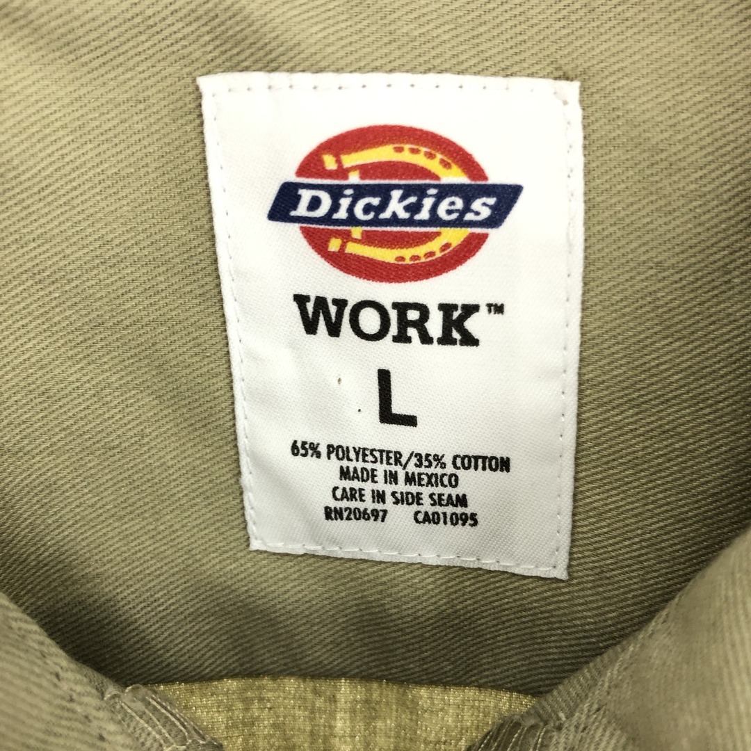 Dickies(ディッキーズ)の古着 ディッキーズ Dickies 半袖 ワークシャツ メンズL /eaa446550 メンズのトップス(シャツ)の商品写真