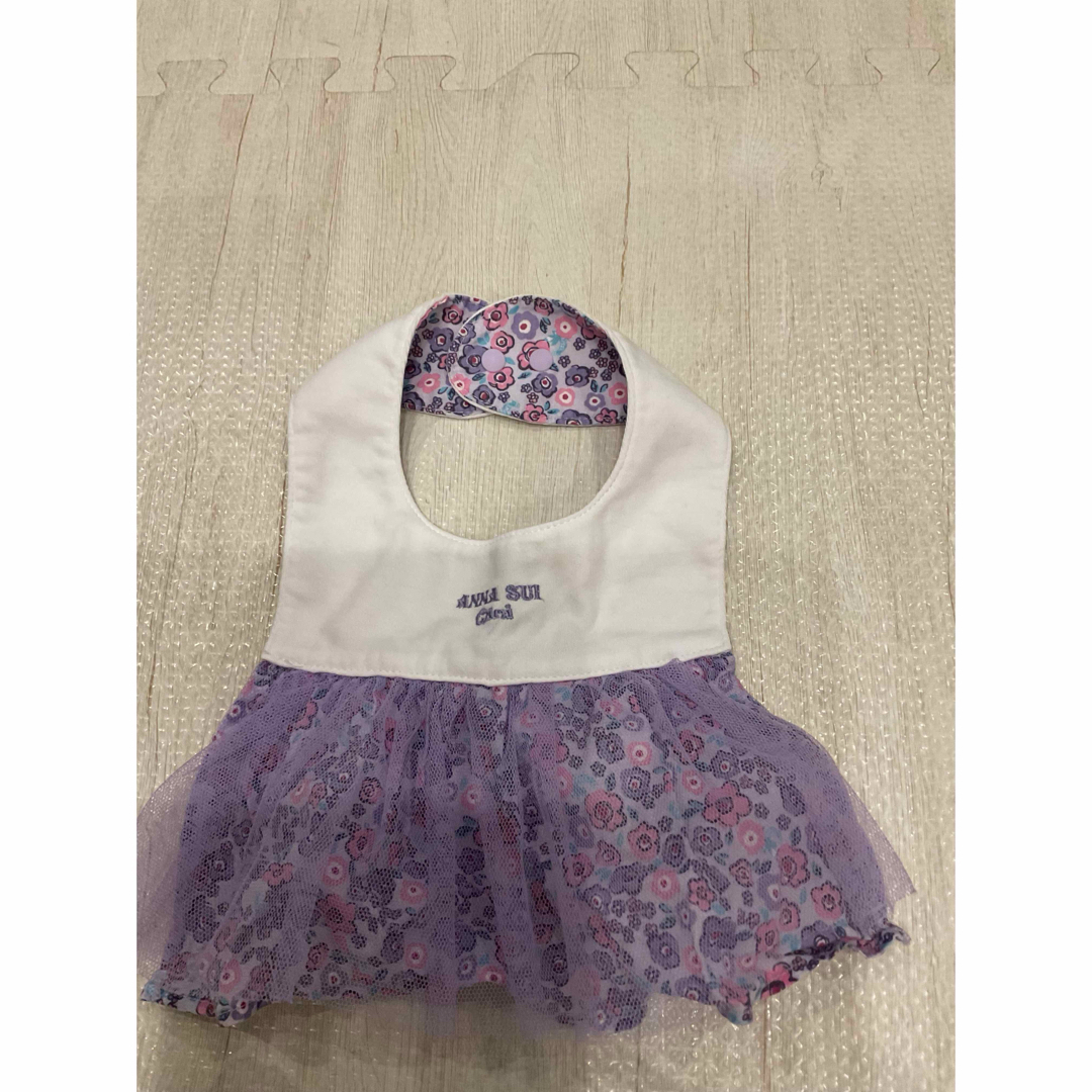 ANNA SUI mini(アナスイミニ)のアナスイミニ　ブルマ　スタイ★ベビー服　美品 キッズ/ベビー/マタニティのこども用ファッション小物(ベビースタイ/よだれかけ)の商品写真