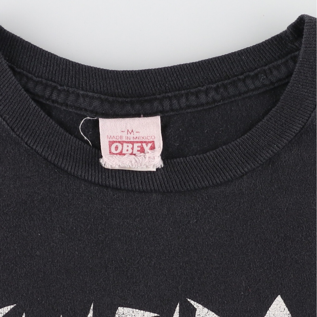 古着 オベイ OBEY SUICIDAL TENDENCIES スイサイダルテンデンシーズ バンドTシャツ バンT メンズM /eaa446867 メンズのトップス(Tシャツ/カットソー(半袖/袖なし))の商品写真