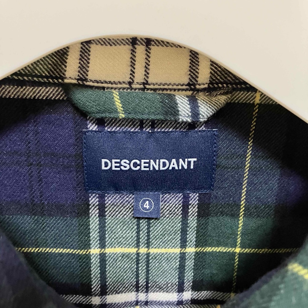 DESCENDANT(ディセンダント)のDESCENDANT PLAID LS SHIRT ネイビー　サイズ4 メンズのトップス(シャツ)の商品写真